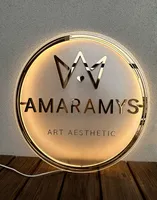 Enseignes lumineuses personnalisées en acrylique 3D avec rétroéclairage LED, logo halo lumineux pour salon de beauté, spa de manucure et salon de coiffure, décoration de devanture de magasin