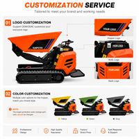 Hochleistungs-Mini-Dumper HDCX-600 Antspower 600kg Raupendumper Diesel Selbstladend Hydraulikpumpe & Motor Hocheffizient
