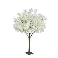 OH ARTS Arbre de glycine artificiel à fleurs blanches, décoration de mariage, guirlande florale en soie à suspendre au plafond, centre de table intérieur/extérieur