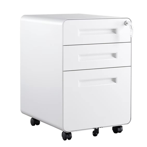 Wholesale Design Home Furnishing Storage With Lock <strong>Wheels</strong> 3 Drawer Steel File <strong>Cabinet</strong> - Product Image 1