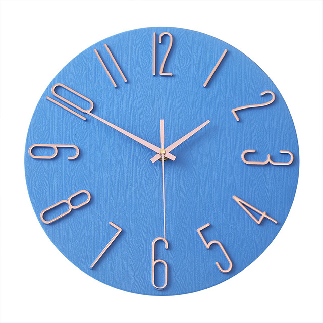 Nordic Fashion 30cm 12inch Silent Quartz Wall Clock Simple Brief Design for Living Room No Second Hand Quiet Wall Watch