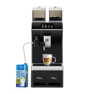 เครื่องชงกาแฟอัตโนมัติแบบตั้งโปรแกรมได้ รุ่น BTB-101+3 พร้อมตัวทำความเย็นนม ปรับพารามิเตอร์ได้ สำหรับใช้งานเชิงพาณิชย์ แรงดัน 19 บาร์ - Product Image 2