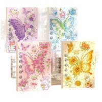 Traumhafter Schmetterling A7 Loseblatt-Mini-Notizbuch Hochwertiges Handbuch Tragbares Taschenbuch mit Spiralbindung Geschenk