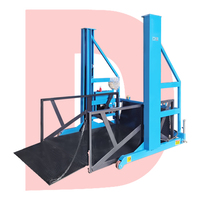 Plateforme élévatrice mobile électrique pour camions conteneurs de 2 tonnes, rampe de déchargement hydraulique pour le chargement de marchandises sur camions conteneurs