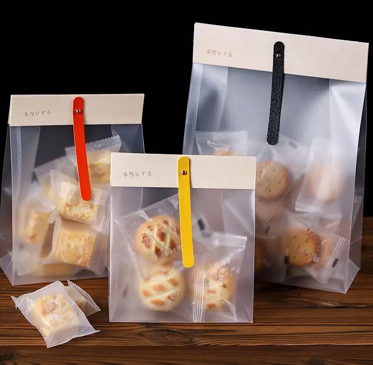 Sacchetto di imballaggio per biscotti croccanti con fiocco di neve di mirtillo rosso sacchetto di plastica con chiusura lampo per alimenti al forno con caramelle