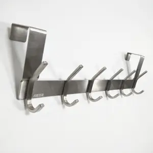 Hot Selling Stainless Steel 304 Short Hanging OverをDoor Coat Hook 6 Hooks