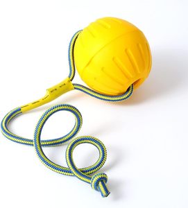 Balle flottante en mousse EVA écologique naturelle sur corde, jouet simple pour chien pour l'entraînement des animaux de compagnie - Product Image 1