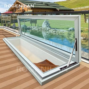 ROGENILAN Fenêtre de toit motorisée en aluminium à rupture de pont thermique, double vitrage Low-E, pour extérieur, Dachfenster - Product Image 6