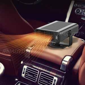 Chauffage de voiture portable 800W 12/24V, dégivreur et désembueur électrique, ventilateur de chauffage et de refroidissement ABS rotatif à 360 degrés pour pare-brise - Product Image 2