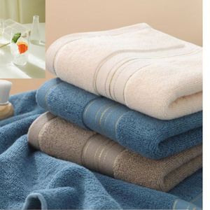 Serviette de toilette carrée en coton épais tissé à séchage rapide, brodée, couleur unie, pour la maison, l'hôtel, avec boîte cadeau personnalisée - Product Image 4