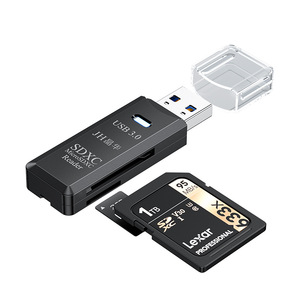 Lecteur de cartes USB 3.0 SD TF double emplacement haute vitesse 5 Gbit/s Adaptateur de mémoire pour ordinateur portable, appareil photo, PC Qualité professionnelle Meilleure vente - Product Image 4
