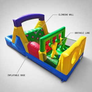 Château gonflable commercial YARD, parcours d'obstacles avec souffleur, matériau PVC, capacité 700 lbs, installation facile - Product Image 5