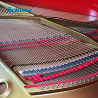 Piano à queue rouge de 5 pieds, mécanique, pour lieux de mariage, système de jeu mécanique en option, directement de l'usine