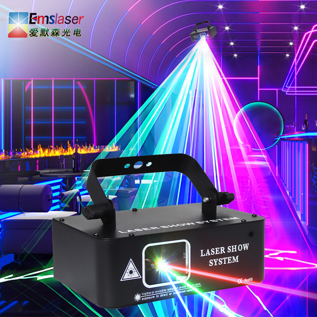 High Brightness Rgb Full Color Line Animation Laser Light Stage Lighting Dj Nightclub Lighting