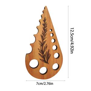 Factory Hot-Selling Manual Wooden Multi-Hole Herb Stripper Fruit & Vegetable Remover for Kale, Chard, Beets,Thyme, Rosemary - Product Image 3