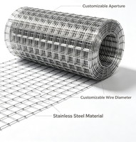 Grillage soudé en acier inoxydable 304/316, anti-perforation, résistant à la corrosion, poli électrolytique argenté, pour la sécurité des villas