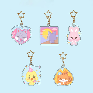 Llavero Colgante de Acrílico Transparente con Diseño de Anime Personalizado Estilo Q, Impresión UV, para Regalo de Aniversario o Souvenir - Product Image 3