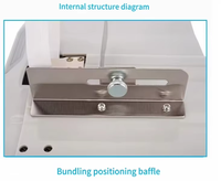 Machine à billets automatique à faible consommation d'énergie et faible bruit, consommation électrique de 45 W, tension réglable pour les pharmacies, les cosmétiques, la vente au détail