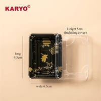 KARYO 1200-1 Boîtes à plateau carrées Offre Spéciale pour sushis à emporter Conteneur jetable en plastique pour sashimi avec couvercle antibuée