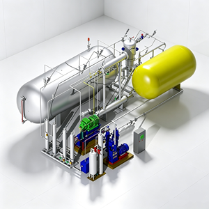 Equipo de Producción de CO2 de Larga Duración, 300 Kg/H, Equipo de Síntesis de Amoníaco con CO2, con Botella de Gas - Product Image 5