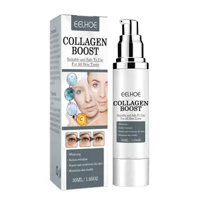 Wholesale Organic Skin Whitening Advanced Collagen Boosting Anti Aging Liquid Lighten Wrinkle Hydrating Boost Face Serum