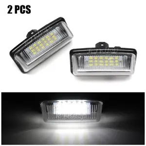 2x White LED License Number Plate Light For Toyota Corolla Crown Celica S180 Alphard Noah Voxy Starlet Estima EP91 Previa ACR50