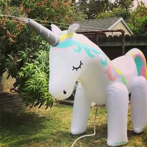 Hongcheng Unicorn <b>Inflatable</b> Water Sprayer 215x115x190cm Outdoor Lawn Toy For Kids Play - Product Image 3