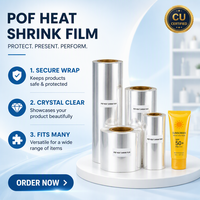 Film POF Polyoléfine de Qualité Supérieure Transparent à Haute Rétraction, Taille Personnalisée, Échantillon Gratuit pour Emballage de Coffrets Cadeaux de Soins de la Peau