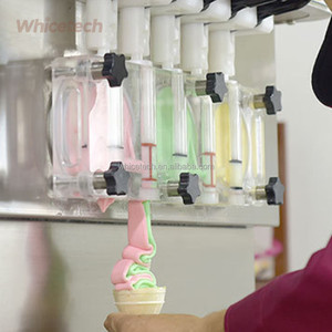Commercial WIHCM-390 Table Top Five Flavors Stainless Steel Soft Serve <b>Ice</b> <b>Machine</b> for Cold Equipment RP21C0301DP WIHCM-390 5 Fl - Product Image 2