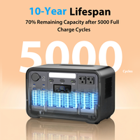Générateur solaire portable pour le camping 350W 700W 1.2Kw 2.4Kw 3Kw, station d'alimentation avec contrôleur MPPT, batterie LiFePO4