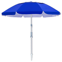 Parapluie de plage pliant à vent portable de 8 pieds arc-en-ciel plateau parapluie de jardin hawaii