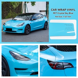 Latest Design High Gloss <strong>Color</strong> Change Film for Cars Gloss Finish Like Factory Paint DIY Friendly Car <strong>Vinyl</strong> Wrap - Product Image 2