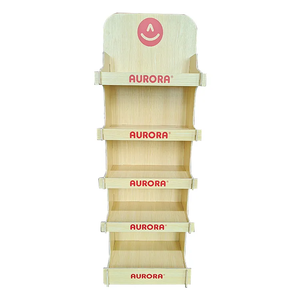 Tùy chỉnh màn hình bằng gỗ đứng ván ép di động dễ dàng cài đặt kệ trưng bày - Product Image 4