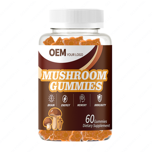 Gomitas de Mezcla de Hongos Melena de León y Reishi de Marca Privada OEM, Suplemento Alimenticio Vegano - Product Image 1