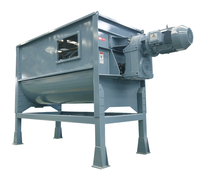 Ligne de production horizontale de granulés 1T Pellet Mash Poudre Alimentaire Industrie des céréales Mélangeur en plastique