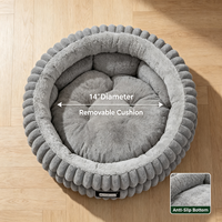 Meilleures ventes - Lit rond pour chien XL, confortable, antidérapant, en fausse fourrure, classique, moderne, écologique, de luxe, pour chats et chiens, à utiliser en intérieur