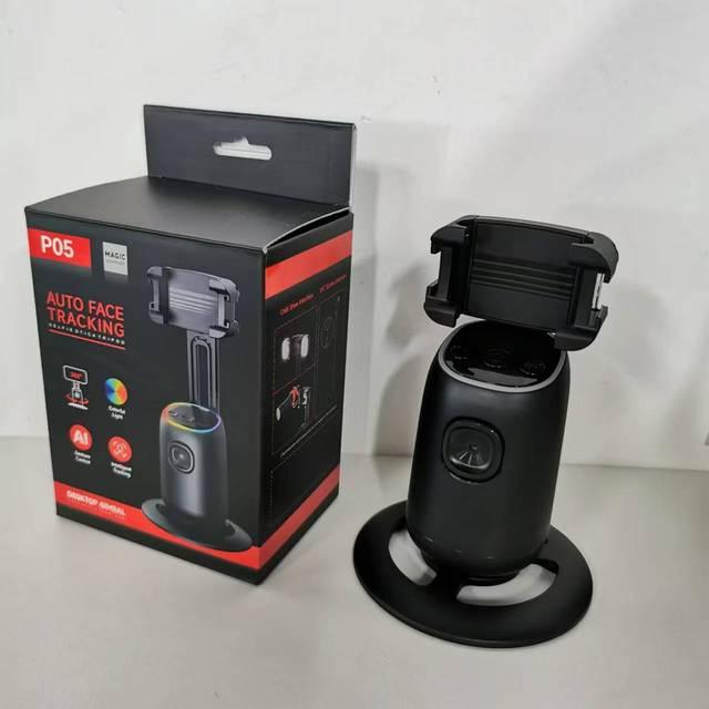 P05 AI Intelligent Gimbal for Phone Selfies 360 Degree Face Tracking Auto-Rotation Gesture Control Foldable Selfie Stick