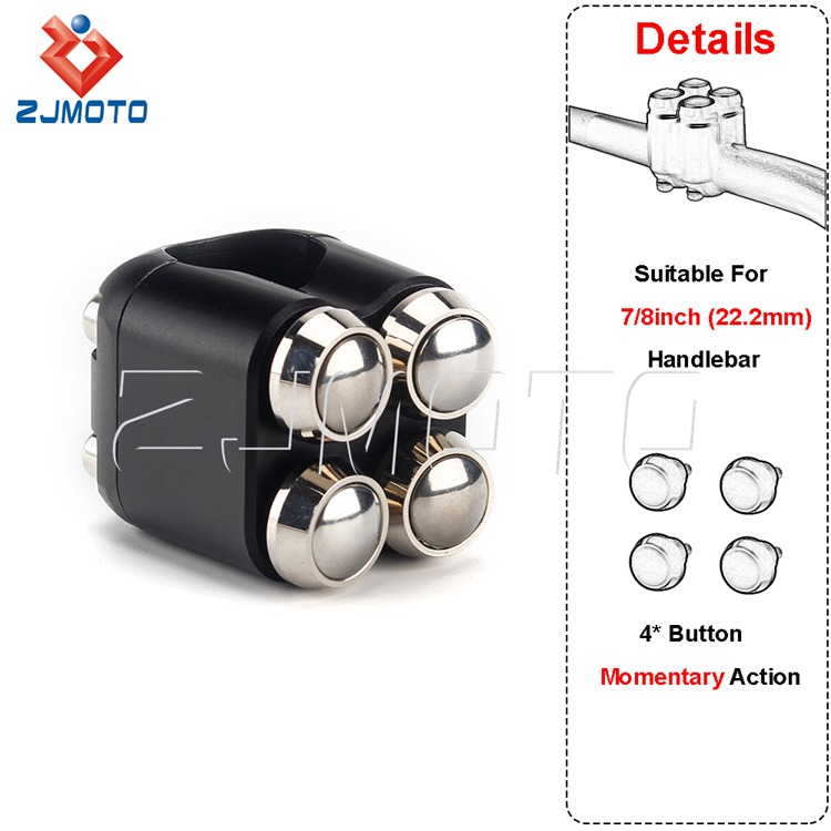 A 22mm nero cromato (4 * momentaneo)-BKCH-22