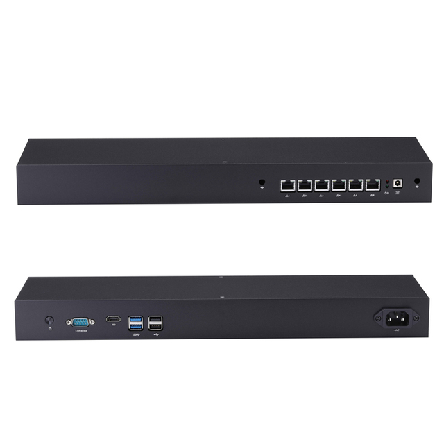 Qotom Core I7 7500U Pfsense Industrial Firewall 1U Rackmount Appliance Router Firewall Barebone
