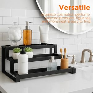 OEM ODM <b>Spice</b> <b>Rack</b> 3 Tier Wall Mounted Removable Cabinet Organizer Minimalist Rectangle Shape - Product Image 3