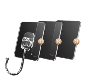 MU <b>Black</b> Fashion Household Wall <b>Hook</b> Strong Adhesive <b>Hook</b> Good Wall Adhesion Traceless <b>Hook</b> Load-bearing - Product Image 4