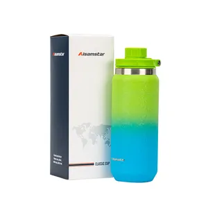New Design 20oz titanium Stainless Steel Leakproof Handle Sport Water With Straw Lid