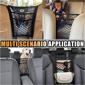 Sac de rangement universel pour voiture à 3 couches en maille, poche extensible pour dossier de siège auto, SUV - Product Image 2