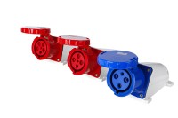 Prise et fiche industrielles SFE IP67 220-415V 3P 4P 5P mâle et femelle étanches 16A 32A 63A en cuivre