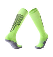 Chaussettes de football respirantes en polyester et coton
