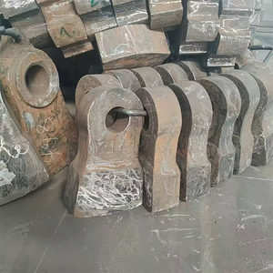 Cabezal de martillo de acero con alto contenido de manganeso para trituradora de oro, martillos de molino de martillos resistentes al desgaste, Fundición Yiwei, 78 kg, Henan, China, Minería - Product Image 2