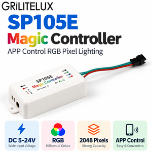 โมดูลนีออนเฟล็กซ์ตกแต่งสำหรับจัดแสดงสินค้าปลีก แบบ LED Tape Configurations ใช้ SP105E สำหรับโปรแกรม Pixel Strip หลายเอฟเฟกต์ - Product Image 1
