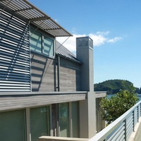 Panneau de fenêtre extérieure en aluminium, persiennes fixes, brise-soleil, perche de plantation, système de ventilation de fenêtre
