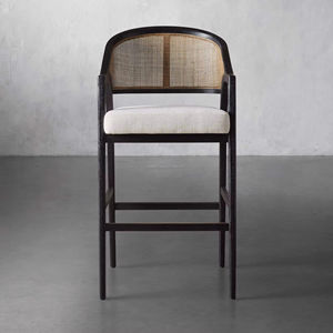 كرسي بارستول مخصص من الخشب الصلب الداخلي بتصميم بسيط وفاخر خفيف - Product Image 1