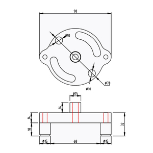 Gabarit de goujonnage <span class=keywords><strong>vertical</strong></span> à centrage automatique 6/8/10mm <span class=keywords><strong>Guide</strong></span> de <span class=keywords><strong>perçage</strong></span> de gabarit de trou de poche <span class=keywords><strong>pour</strong></span> le travail du bois - Product Image 4